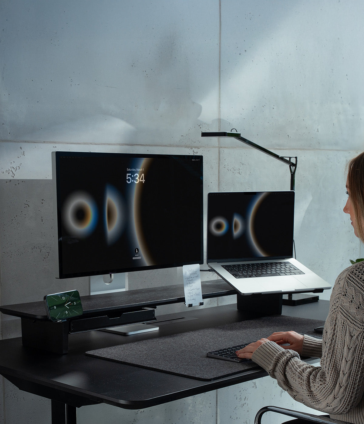 BALOLO, Setup Cockpit, Monitor Stand, Desk Shelf, Monitor Riser, Monitorständer, desk setup, desk organization, desk organizer, Schreibtisch, Schreibtischorganisation, Monitorerhöhung
