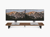 balolo, Setup Cockpit Large, Monitorerhöhung, Arbeiten mit zwei Monitoren, Walnussholz, Ergonomischer Arbeitsplatz, Produktiver Schreibtisch, Platzsparender Arbeitsbereich, organisierter Schreibtisch, Büro, Home Office, Work from home, office, desk shelf, organized desk, Space-saving workspace, walnut, desk organization, desktop riser, dual-desktop riser, #material_Amerikanischer Nussbaum