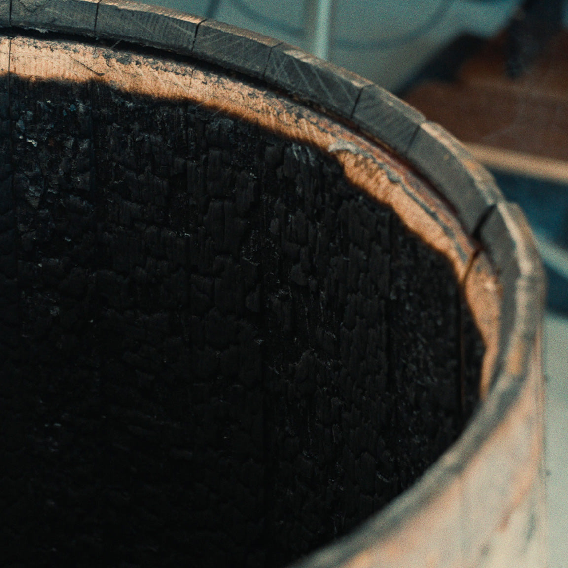 Fire shapes the depth.