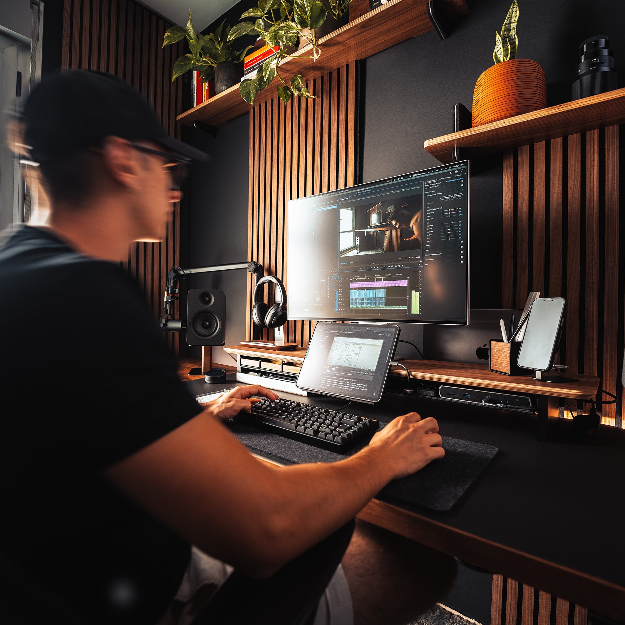 BALOLO, Desk Setup, Urban Jungle, Urban Jungle Setup, Home Office, Work From Home, Moody Setup, Home Design, Office, Organized Workspace, Büro, Interior Design, Bürozubehör