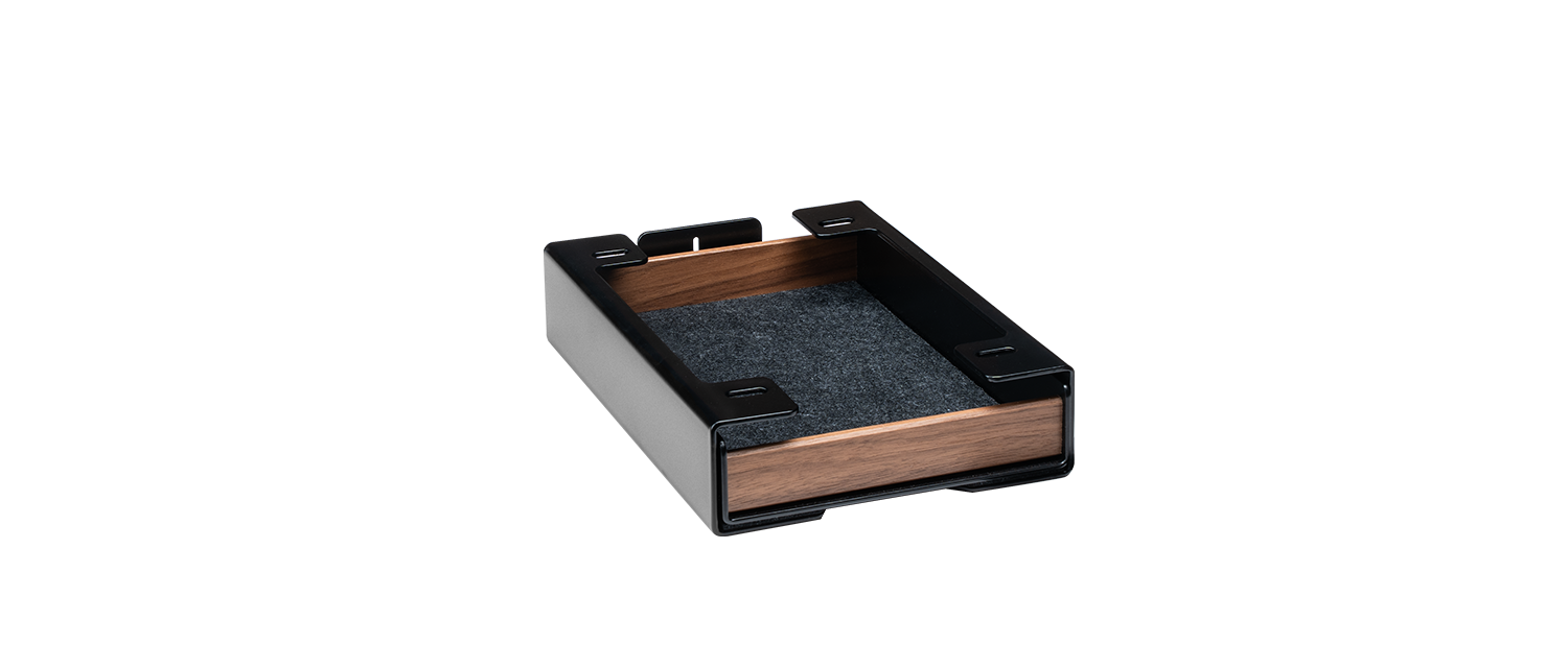 BALOLO, Desk Cockpit, Standing Desk, Stehschreibtisch, Schublade, Tray Set, Schublade für Schreibtisch, Drawer for Desk, Desk Drawer, Home Office, Work from Home, organized workspace, desk setup, #material_Amerikanischer Nussbaum