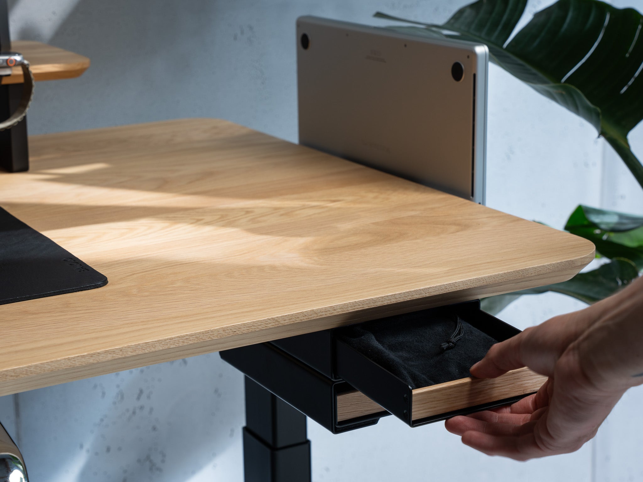 BALOLO, Desk Cockpit, Standing Desk, Stehschreibtisch, Schublade, Tray Set, Schublade für Schreibtisch, Drawer for Desk, Desk Drawer, Home Office, Work from Home, organized workspace, desk setup, #material_Eiche